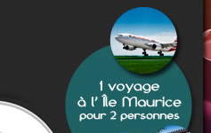 1 voyage à l'île Maurice pour 2 personnes